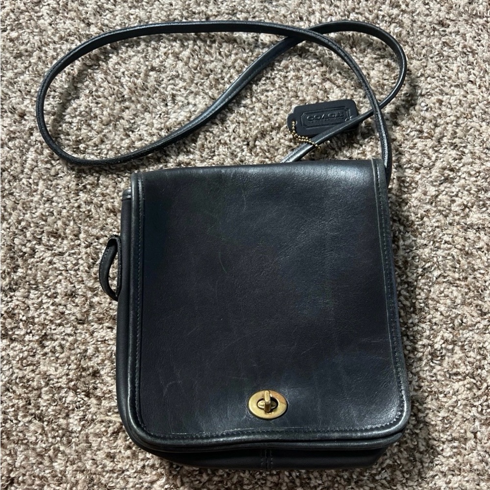 Coach Black Leather vintage bag